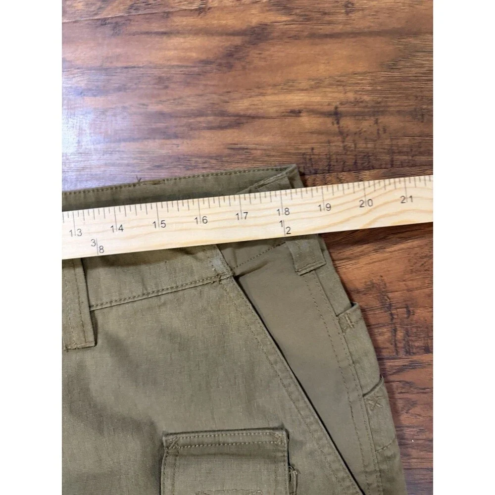 5.11 Tactical Pants Mens 36x30 Beige Cargo Rip Stop Adjustable Waist Workwear